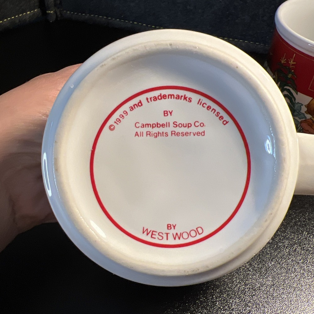 1999 Campbell's Homestyle M'm M'm Good Soup Bowl Mugs Westwood Vintage Set Of 2 - Picture 6 of 13